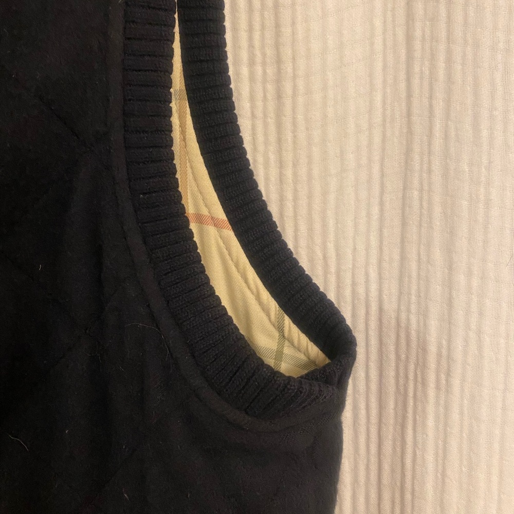 Loro Piana Dark Navy Blue Cashmere Quilted Vest - Picture 6 of 14